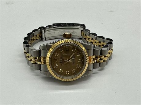 LADIES ROLEX AAA AUTOMATIC REPRODUCTION WATCH - WORKING
