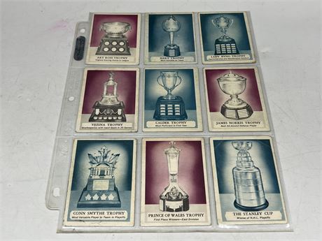1969/70 OPC COMPLETE TROPHY CARD SET W/BOBBY ORR PUZZLEBACK