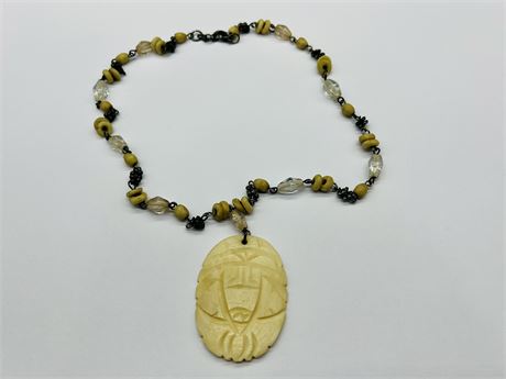 CARVED NECKLACE (2” PENDANT)