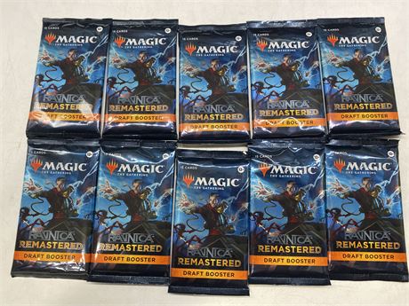 10 SEALED MAGIC THE GATHERING RAVNICA REMASTERED DRAFT BOOSTERS