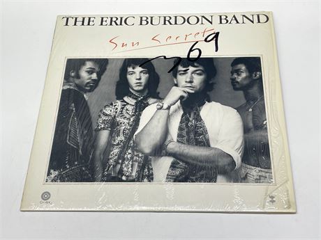 THE ERIC BURTON BAND - SUN SECRETS W/ ORIGINAL SHRINK - EXCELLENT (E)