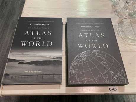 LARGE ATLAS OF THE WORLD BOOK (mint condition)