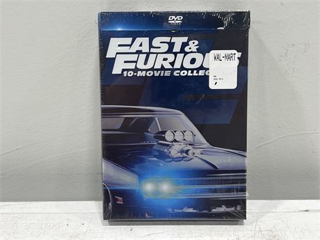 SEALED FAST & FURIOUS DVD 10 MOVIE COLLECTION