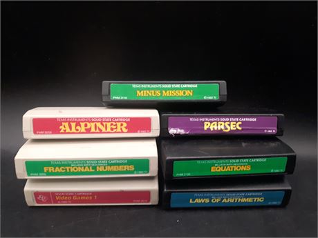 COLLECTION OF TEXAS INSTRUMENTS GAMES