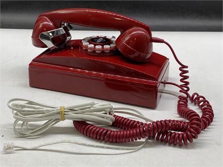CROSLEY RADIO CR55-RE WALL PHONE (RED)