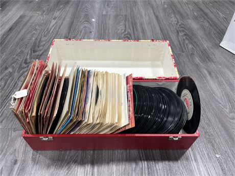 BOX OF 45RPM RECORDS - SOME NEW