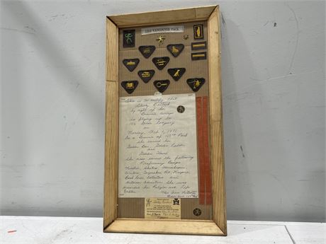 VINTAGE GIRL GUIDE / SCOUTS PATCH DISPLAY