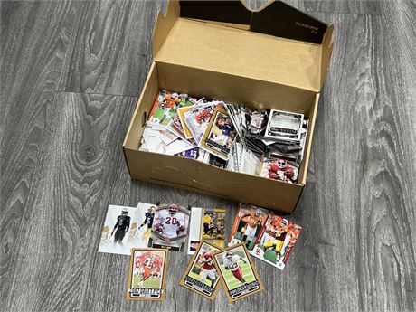 BOX OF ROOKIE FOOTBALL CARDS