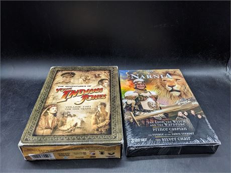 YOUNG INDIANA JONES & CHRONICLES OF NARNIA - VERY GOOD CONDITION - DVD