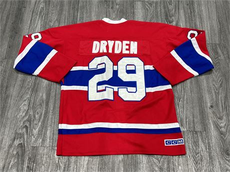 DRYDEN MONTREAL CANADIENS JERSEY W/ FIGHT STRAP SIZE 54