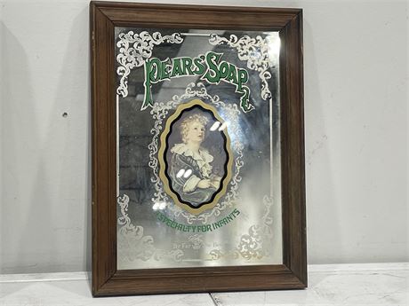 PEARS SOAP MIRRORED ADVERTISING (10”x13”)