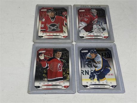 4 UD VICTORY ROOKIE CARDS (Stars)