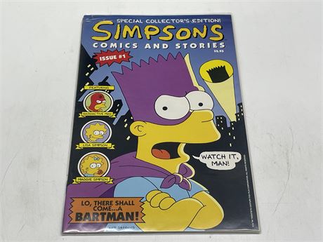 SIMPSONS COMICS AND STORIES #1 SEALED IN BAG W/ POSTER