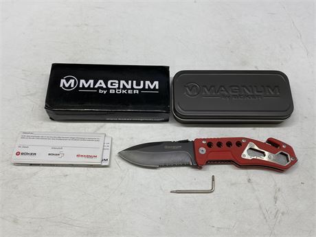 NEW BOKER MAGNUM RESCUE KNIFE (3.5” BLADE)