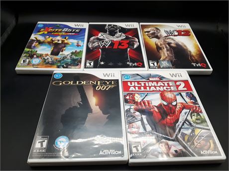 COLLECTION OF WII GAMES - VERY GOOD CONDITION