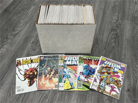 SHORTBOX OF IRONMAN COMICS - ALL BAGGED & BOARDED
