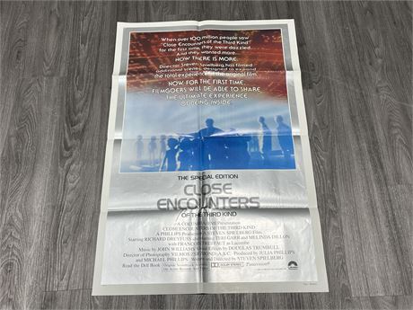VINTAGE CLOSE ENCOUNTERS OF THE 3rd KIND SPECIAL EDITION PROMO POSTER 27”x40”