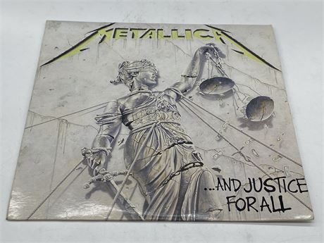 1988 PRESS METALLICA - AND JUSTICE FOR ALL / MISSING FIRST RECORD - VG