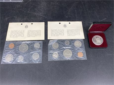 1968/69 ROYAL CANADIAN MINT COIN SETS & 1977 BC HERITAGE COIN