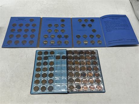 CANADIAN NICKEL COLLECTION & CANADIAN PENNY BOOK