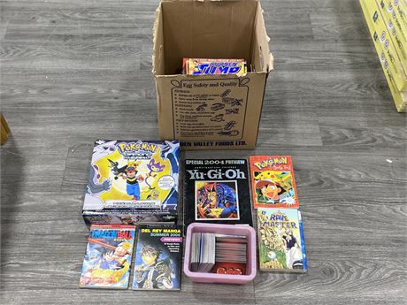 LOT OF POKÉMON CHAOTIC YU GI OH CARDS, GAMES, BOOKS ETC.