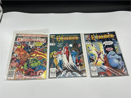 3 MARVEL COMICS INCLUDING 2 FIRST ISSUES