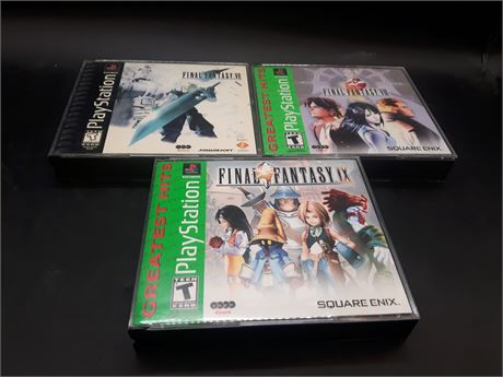 COLLECTION OF FINAL FANTASY PSONE GAMES - VERY GOOD CONDITION