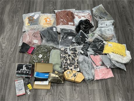 LOT OF NEW PRODUCT - MOSTLY CLOTHING
