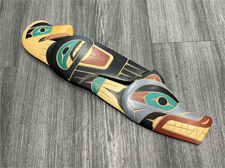 SIGNED INDIGENOUS CARVING (21” long)