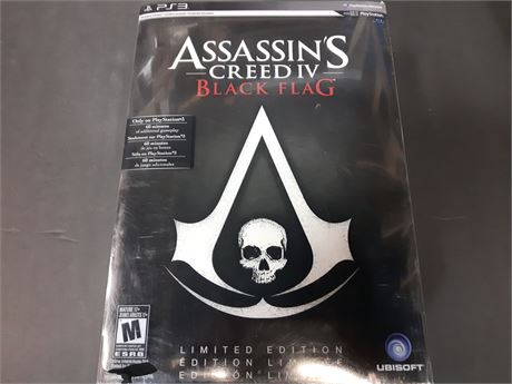 EXCELLENT CONDITION - CIB - ASSASSINS CREED BLACK FLAG LIMITED EDITION - PS3