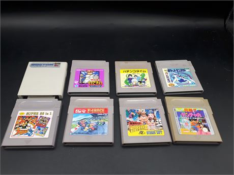COLLECTION OF JAPANESE GAMEBOY GAMES