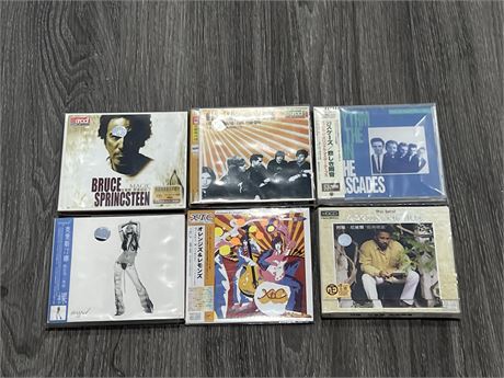 6 JAPANESE PRESSING CDS - EXCELLENT TO NM
