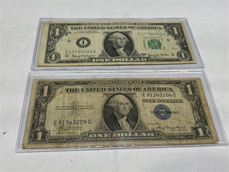1935 & 1963 USA $1 BILLS