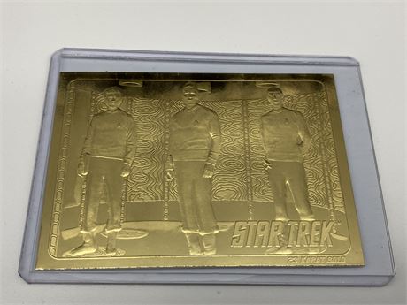 STAR TREK 23CT GOLD CARD LIMITED EDITION #5025