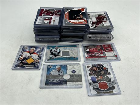 60+ NHL JERSEY / PATCH CARDS