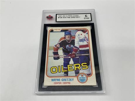 KSA 6 1981/82 #106 WAYNE GRETZKY O-PEE-CHEE NHL CARD