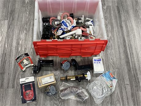 LOT OF MISC PLUMBING PARTS / CLEANING PARTS