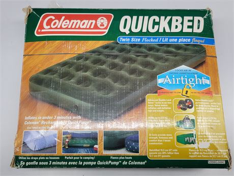COLEMAN QUICKBED TWIN SIZE FLOCKED