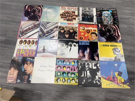 LOT OF 20 MISC RECORDS - CONDITION VARIES MOST ARE SCRATCHED