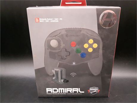 SEALED - ADMIRAL WIRELESS CONTROLLER - N64