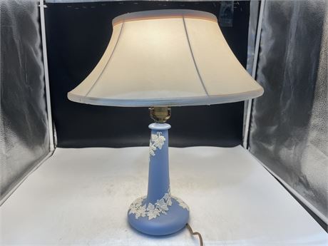 EARLY ECANADA ART POTTERY LAMP (18” tall)