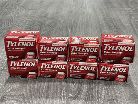 8 TYLENOL EXTRA STRENGTH TABLETS (EXPIRES 20256/02 OR 03)