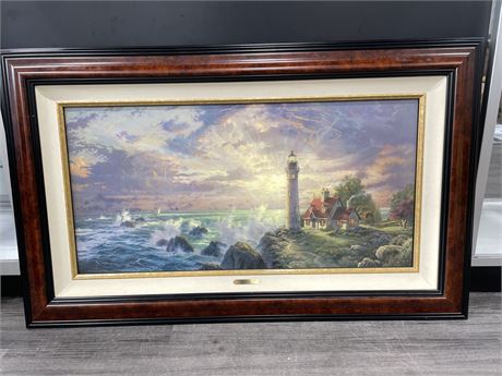 TOMAS KINKADE SIGNED NUMBERED 6/350 CANVAS PRINT WITH COA 46”x29”