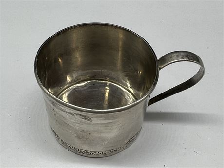 ANTIQUE STERLING CHRISTENING CUP (50 grams)