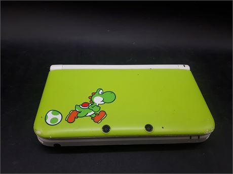 YOSHI EDITION 3DS XL CONSOLE - NEEDS REPAIRS - AS IS