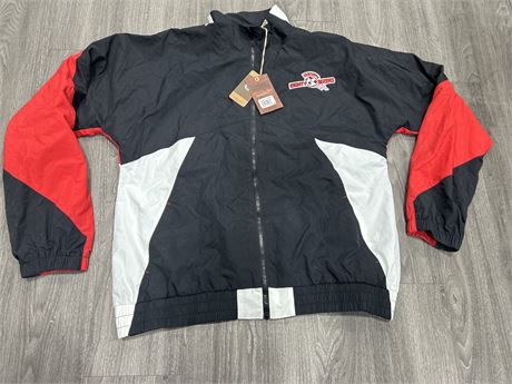 NEW W/TAGS MITCHELL & NESS VANCOUVER 86ERS WING BREAKER - RETAIL 204$