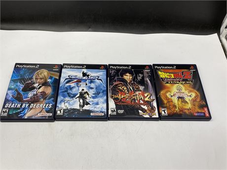 4 MISC EXCELLENT CONDITION PS2 GAMES