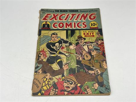 EXCITING COMICS #50 - PARTIALLY DETACHED COVER