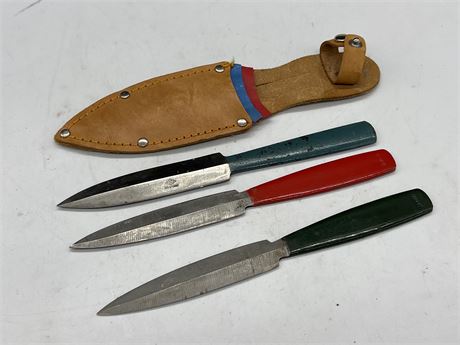 VINTAGE JAPANESE THROWING KNIVES