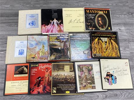 14 CLASSICAL MUSIC BOX SETS (Most in good condition)